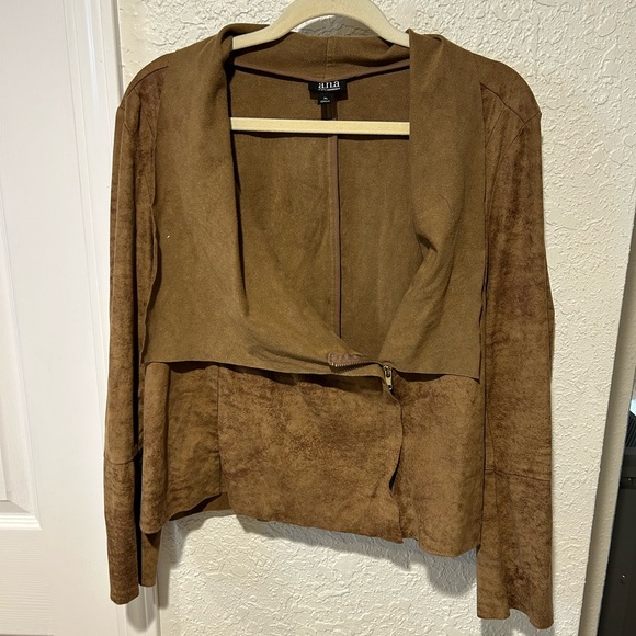 a.n.a Tops - a.n.a women’s size XL top.  Zips up and feels like soft suede.